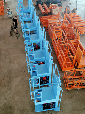 Facile à déplacer Semi électrique Aerial Stock Picker Ascenseur Avec Couleur Bule